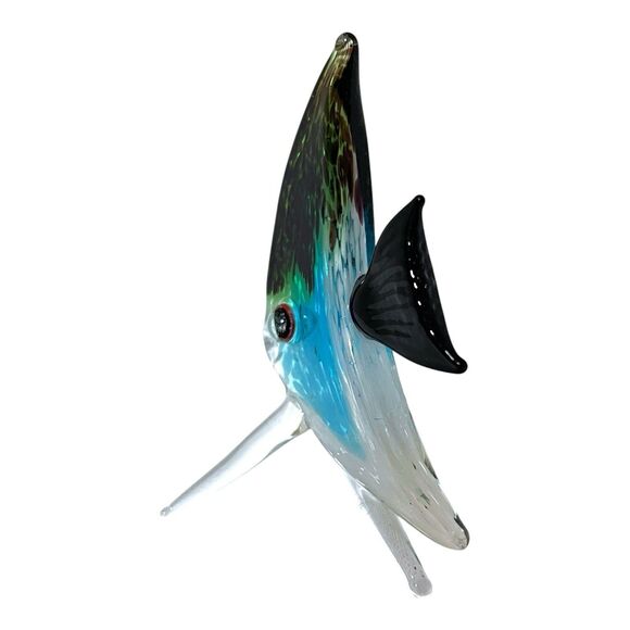 Pier 1 Imports Colorful Glass Angel Fish Figurine – Vibrant Marine Collectible - Picture 7 of 9